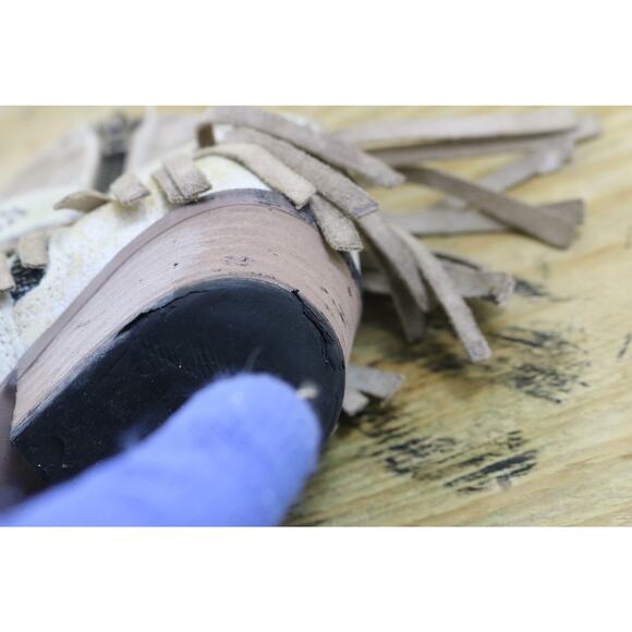 Sterling River Boots Womens 5.5M White Distressed Leather Tassel Western Ankle - Picture 13 of 16